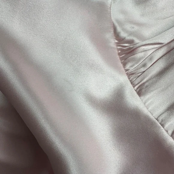 Reformation Pernille Silk Maxi Dress Tie Cherry Blossom Baby Pink MEDIUM - Picture 8 of 12